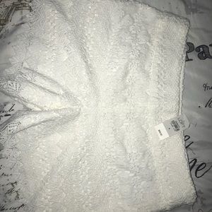 LOFT- The Rivera Short (white floral shorts) NEW